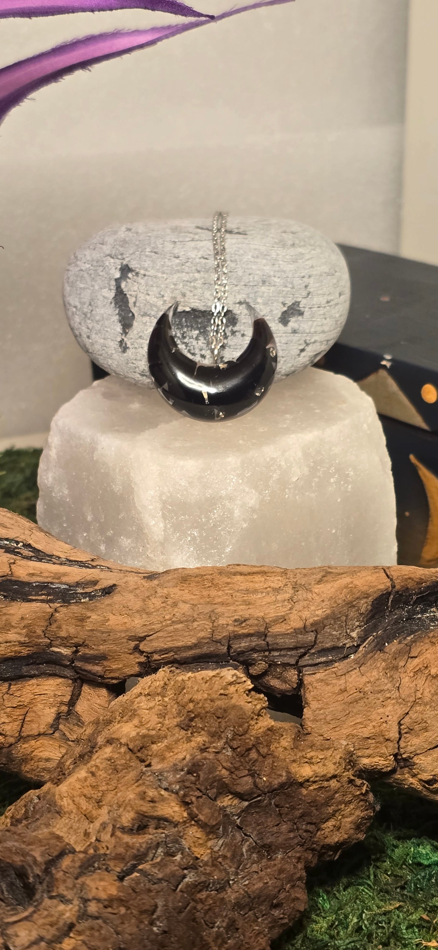 Collana "Eclissi di Potere": Luna Cornuta & Ossidiana