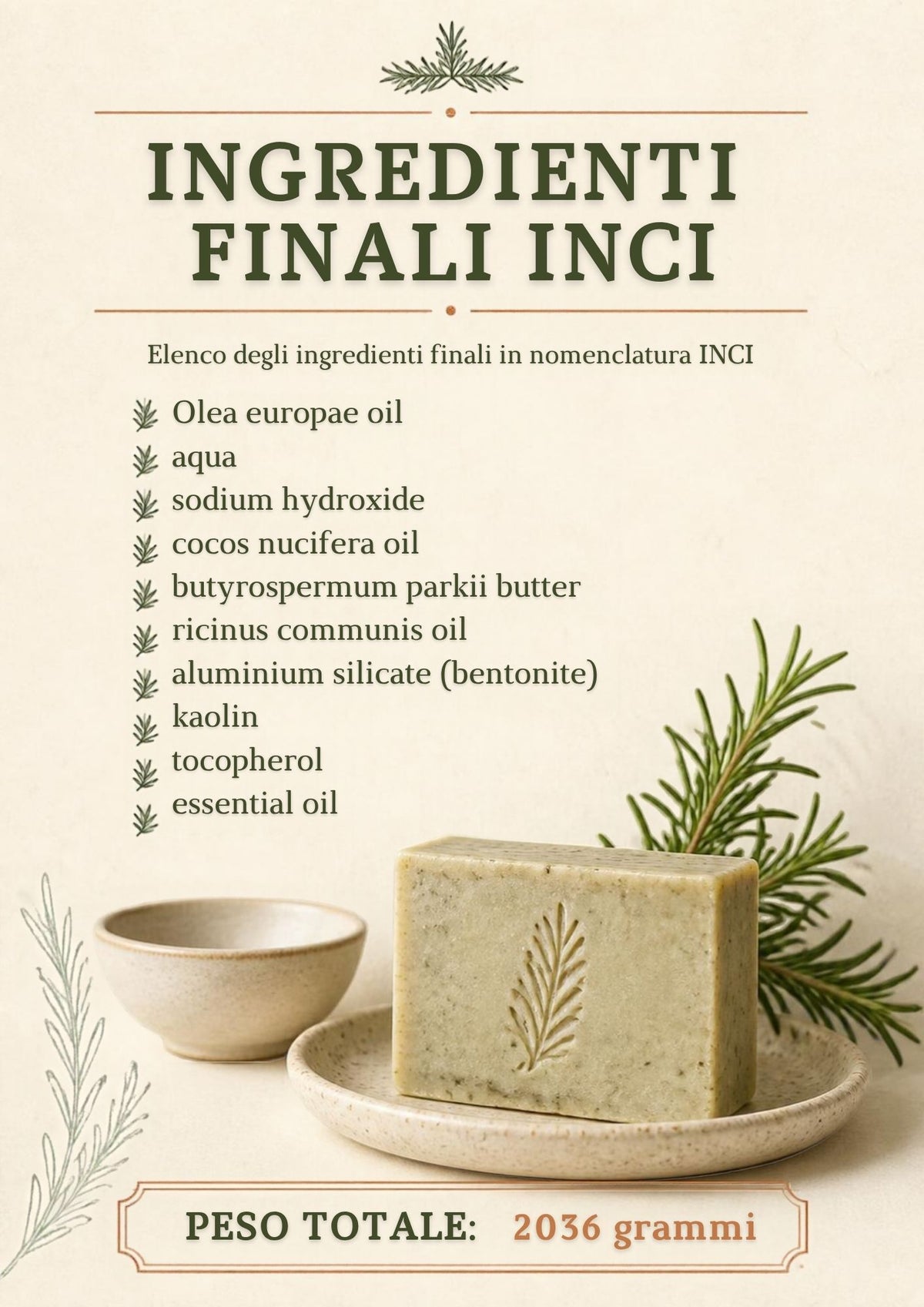 Ricetta Sapone al Rosmarino