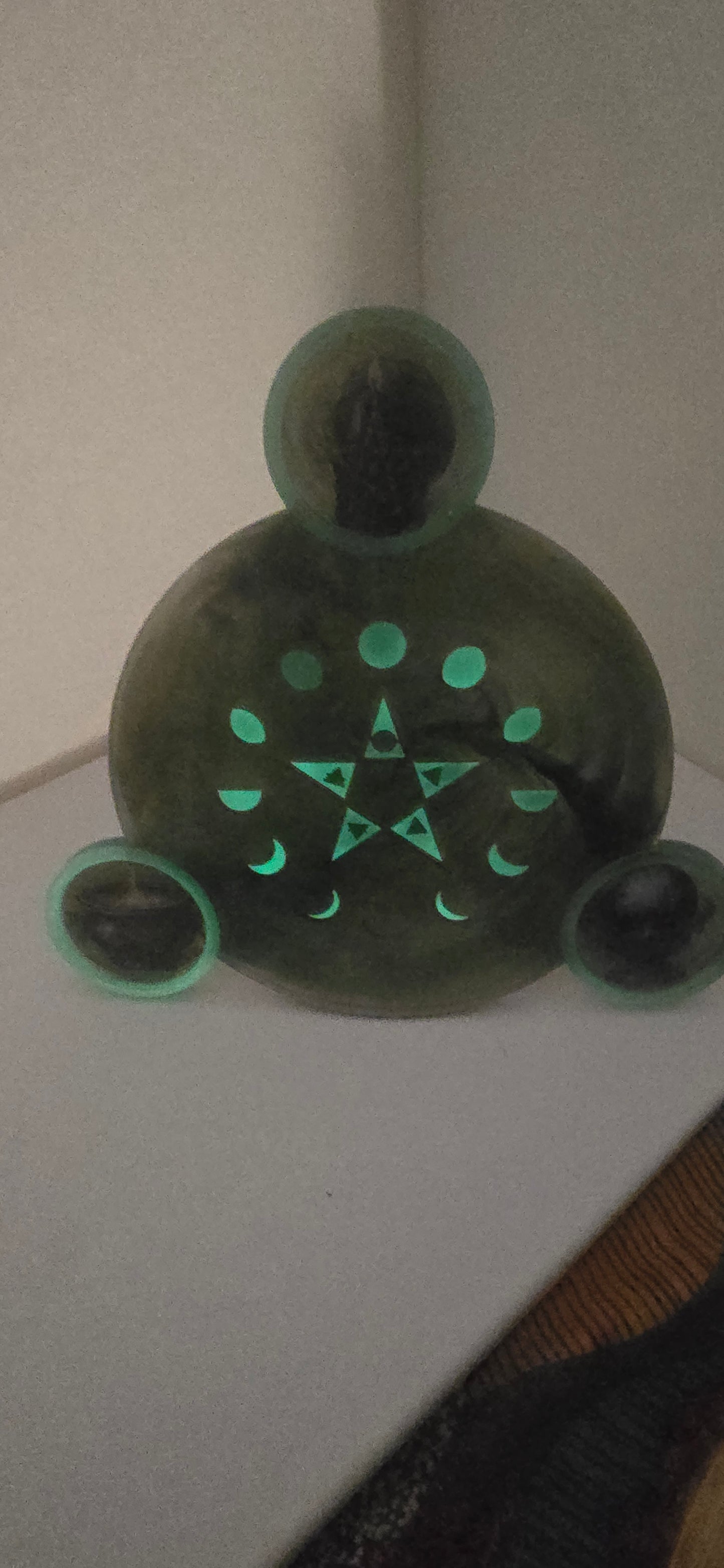 🌕 Piatto in Resina "Anima della Terra" per Altare Magico 🌿