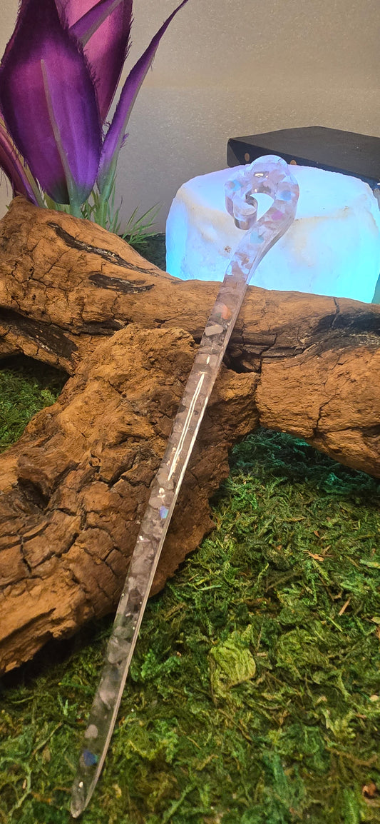 Dolcezza Infinita: Forcina Artigianale in Quarzo Rosa