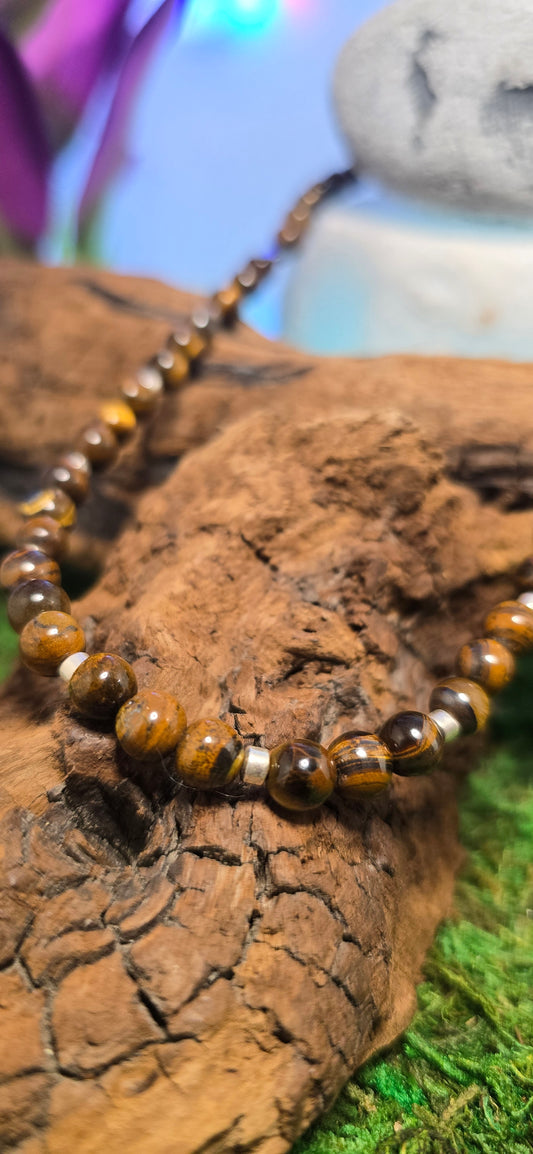 Sguardo di Tigre: Collana in Occhio di Tigre